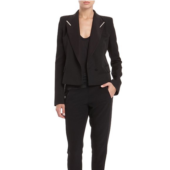 Alexander Wang Jackets & Blazers - Alexander Wang Double Breasted Peak Lapel Blazer